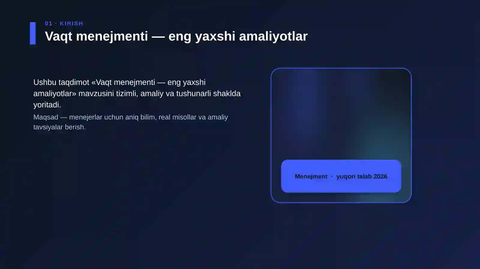 Vaqt menejmenti — eng yaxshi amaliyotlar 4