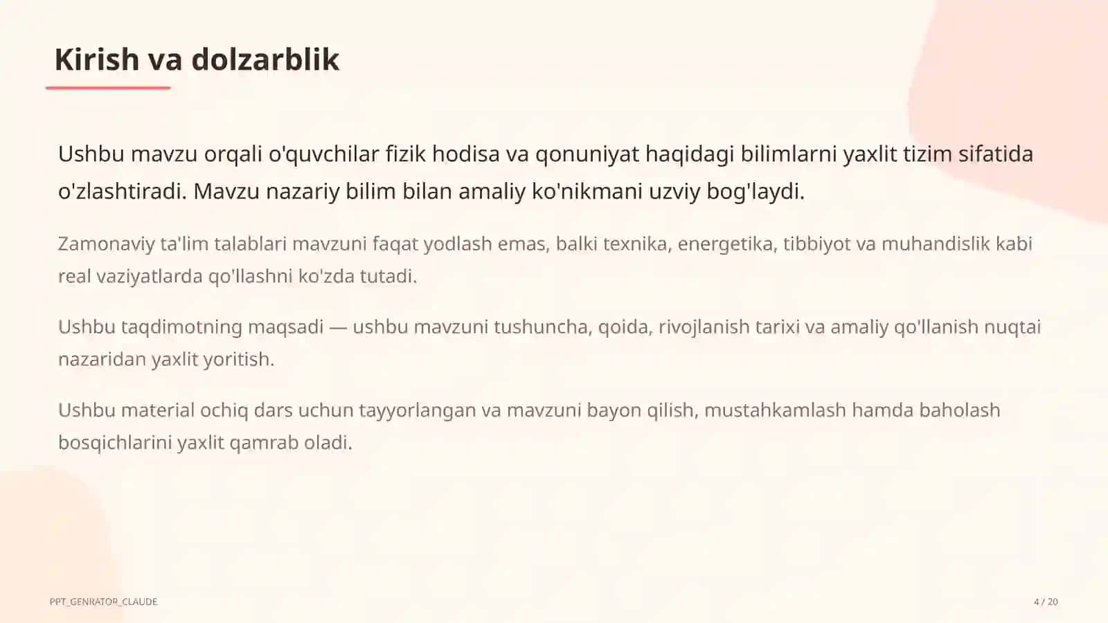 Geometrik optika: yorug'likning qaytishi va sinishi (11-sinf) 4
