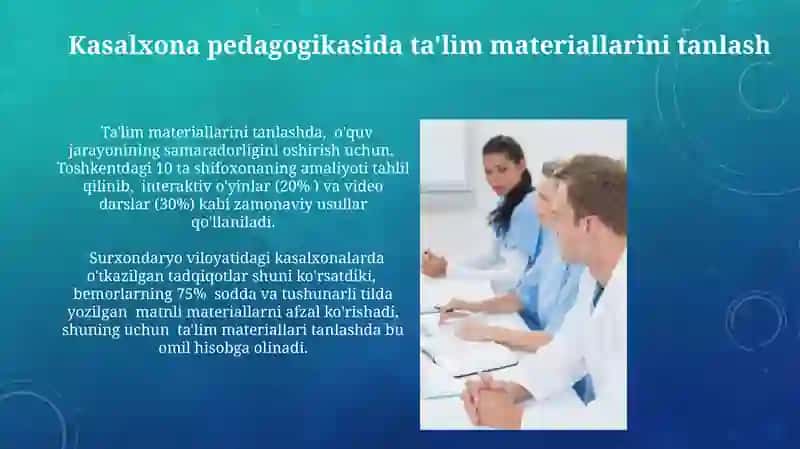 Kasalxona pedagogikasi uslublari va texnologiyalari 4