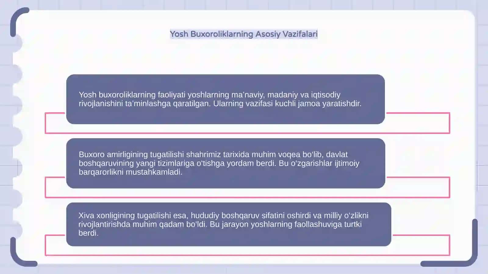Yosh Buxoroliklar faoliyati va Buxoro Amirligining Tugatilishi. Xiva Xonliginining Tugatilishi 4