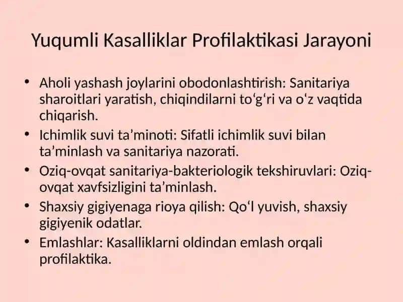 Yuqumli Kasalliklar Profilaktikasi 4