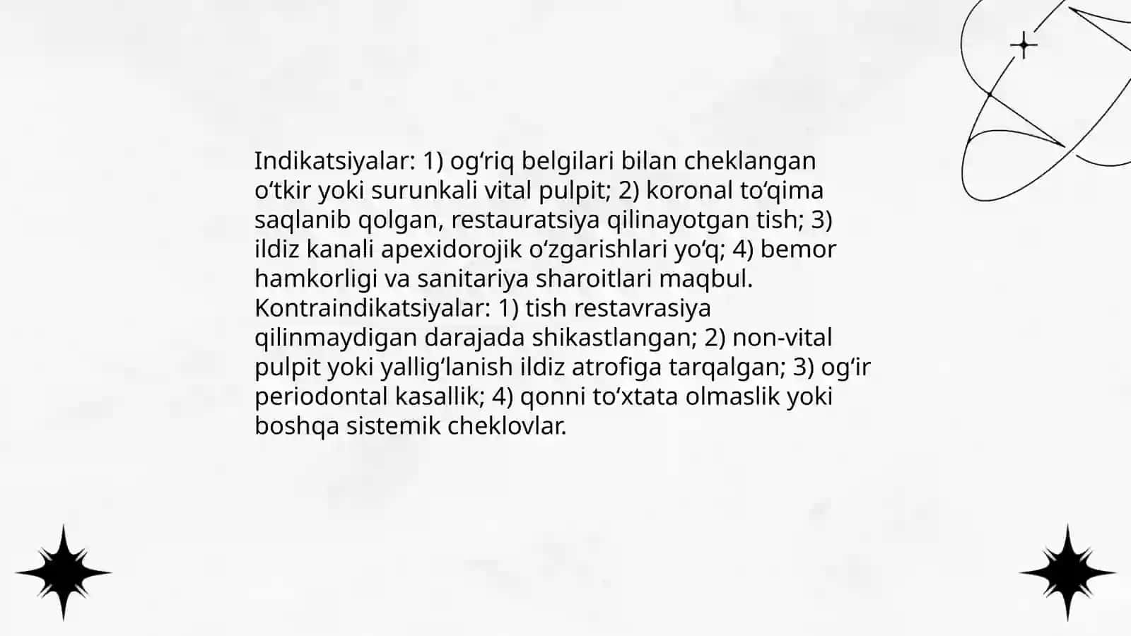 Pulpitlarni kombinatsiyalangan usul bilan davolash 4