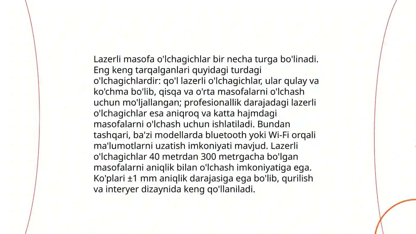 Lazerli masofa ólchagichlar 4