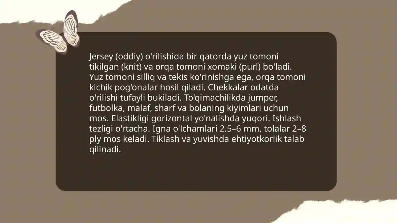 Toʻquv oʻrilishlari 4