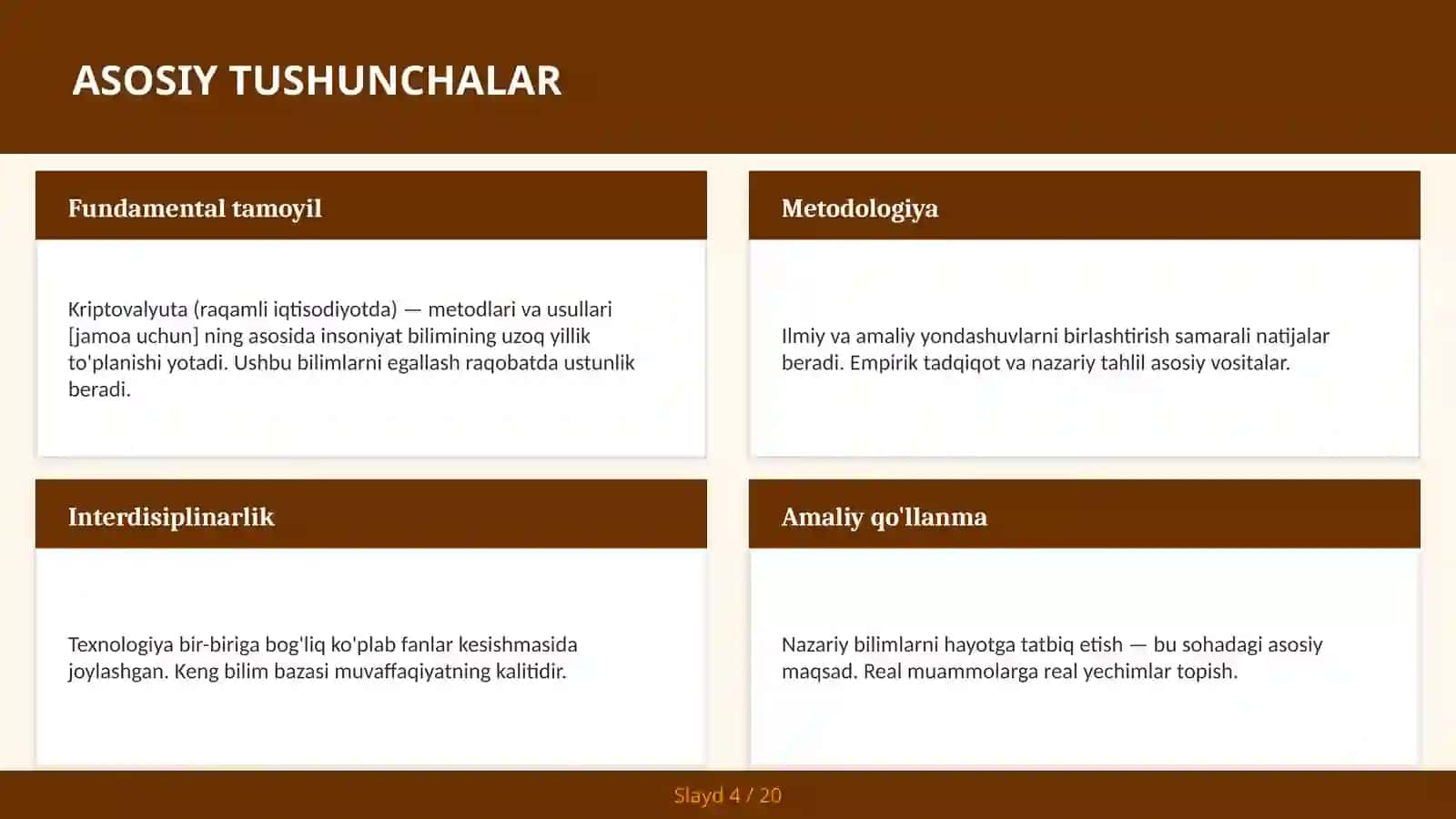 Kriptovalyuta (raqamli iqtisodiyotda) — metodlari va usullari [jamoa uchun] 4