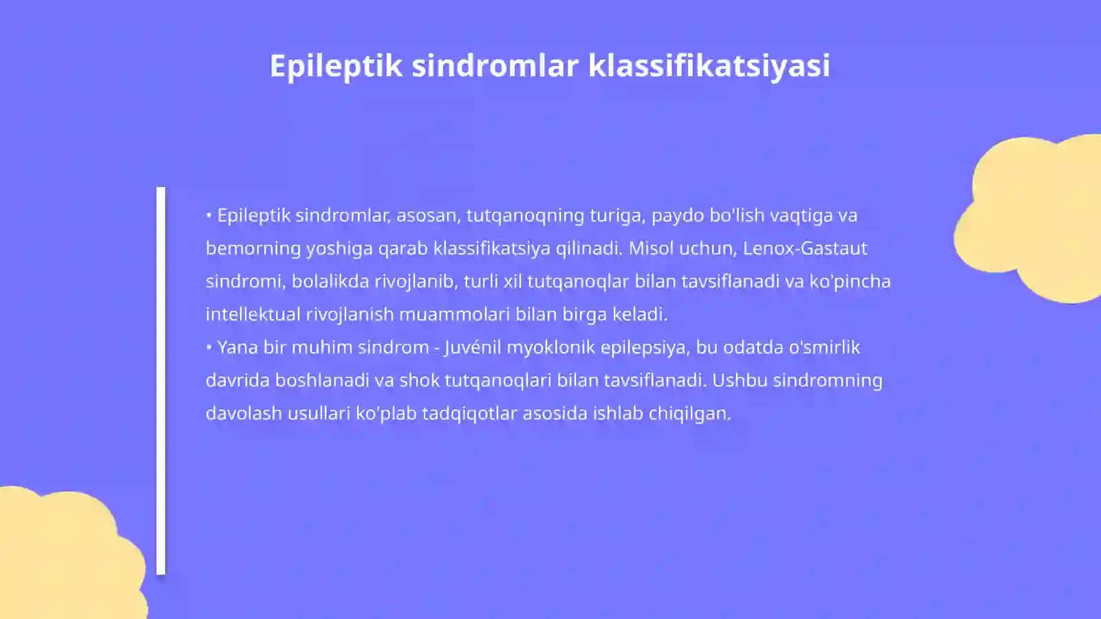 Epileptik forma sindromlari buzilishlari 4