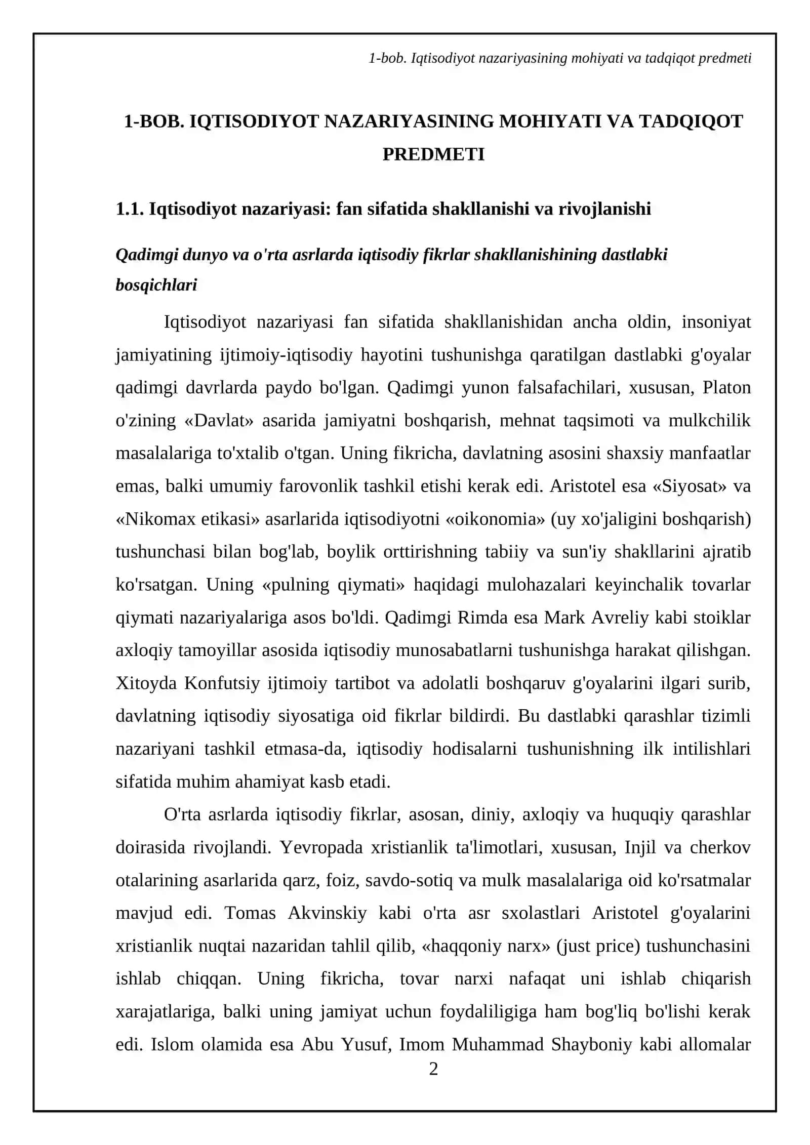 Iqtisodiyot nazariyasi fanining predmeti va vazifalari 4