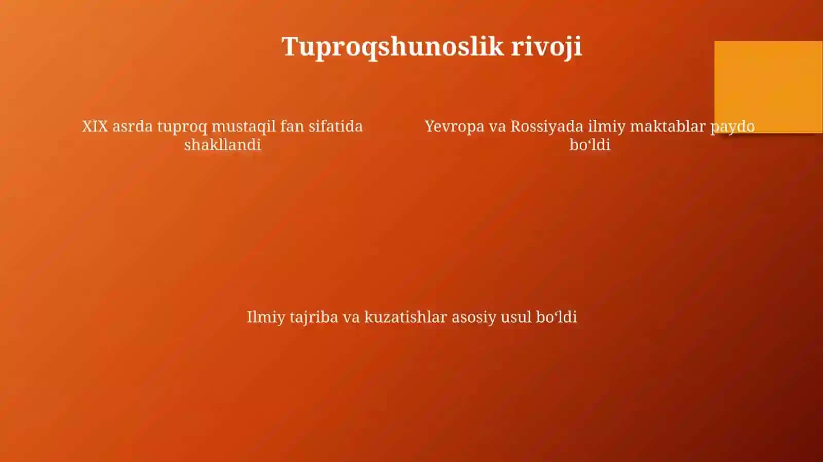Tuproqlarnitadqiqetishdaxorijiyolimlarninghissasi 4
