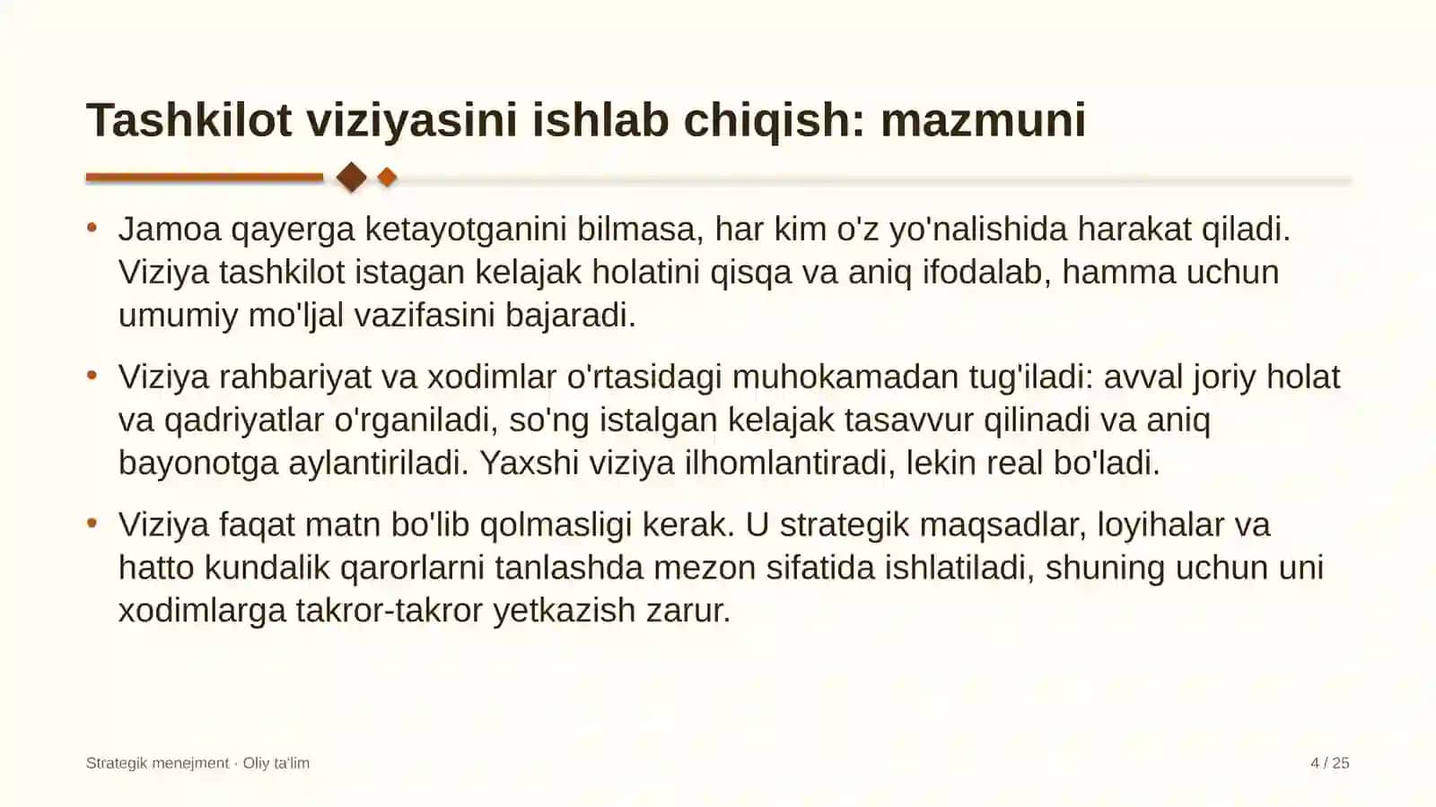 Internet-do'konlarda tashkilot viziyasini ishlab chiqish 4
