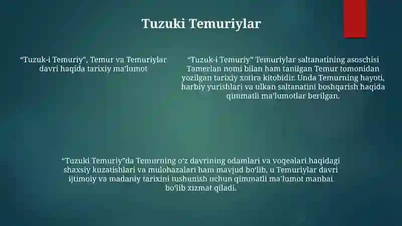 Amir Temur Va Temuriylar Davri Manbashunosligi 4