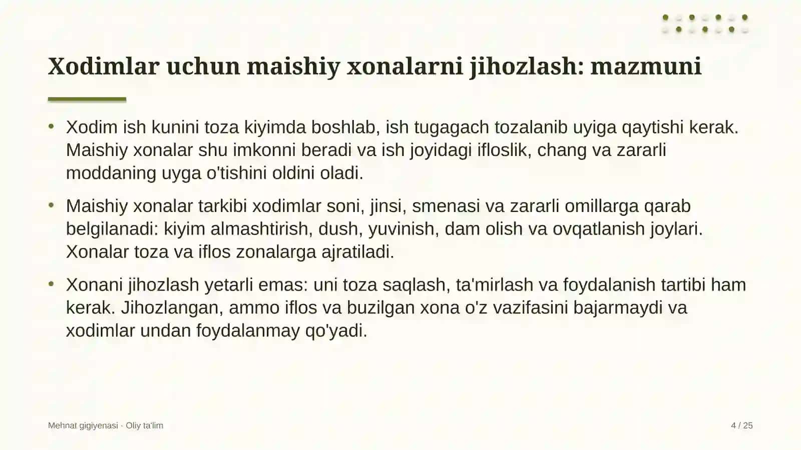 ekologik ekspertiza tashkilotlarida xodimlar uchun maishiy xonalarni jihozlash 6719 4