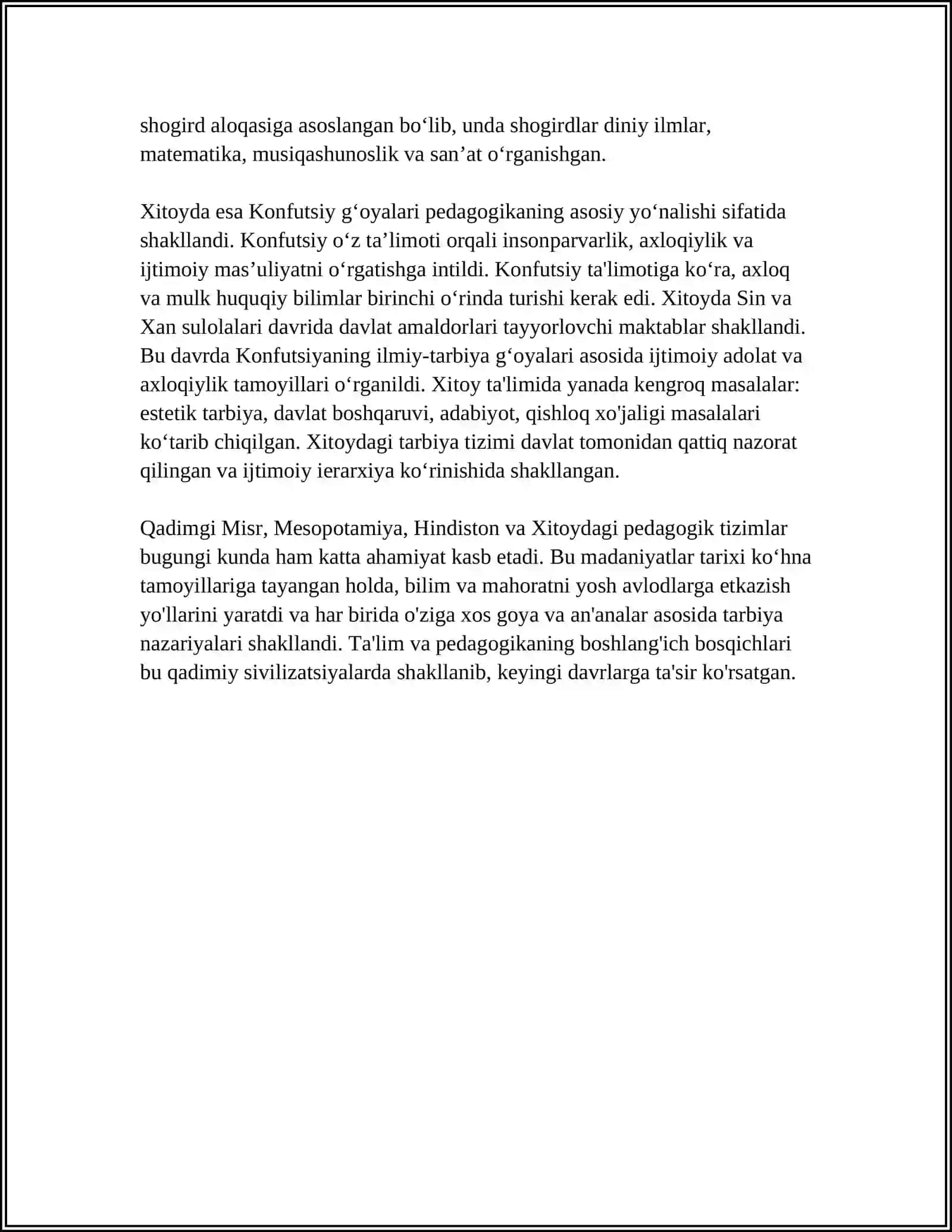 PEDAGOGIKA TARAQQIYOTI VA TARIXIYLIGI 4