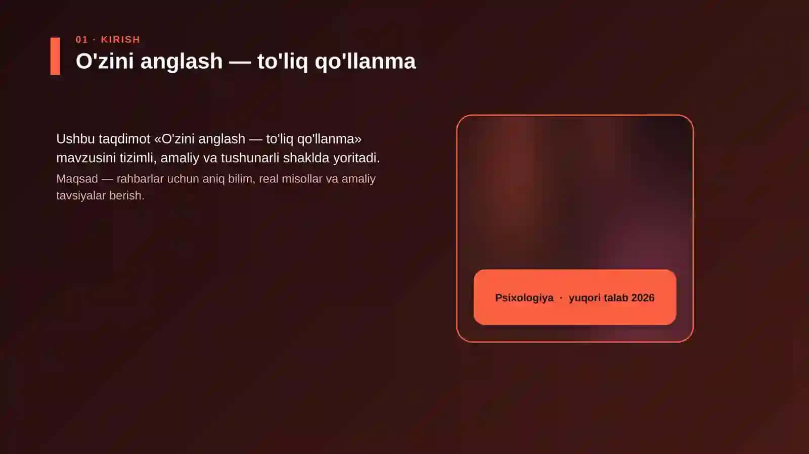 O'zini anglash — to'liq qo'llanma 4