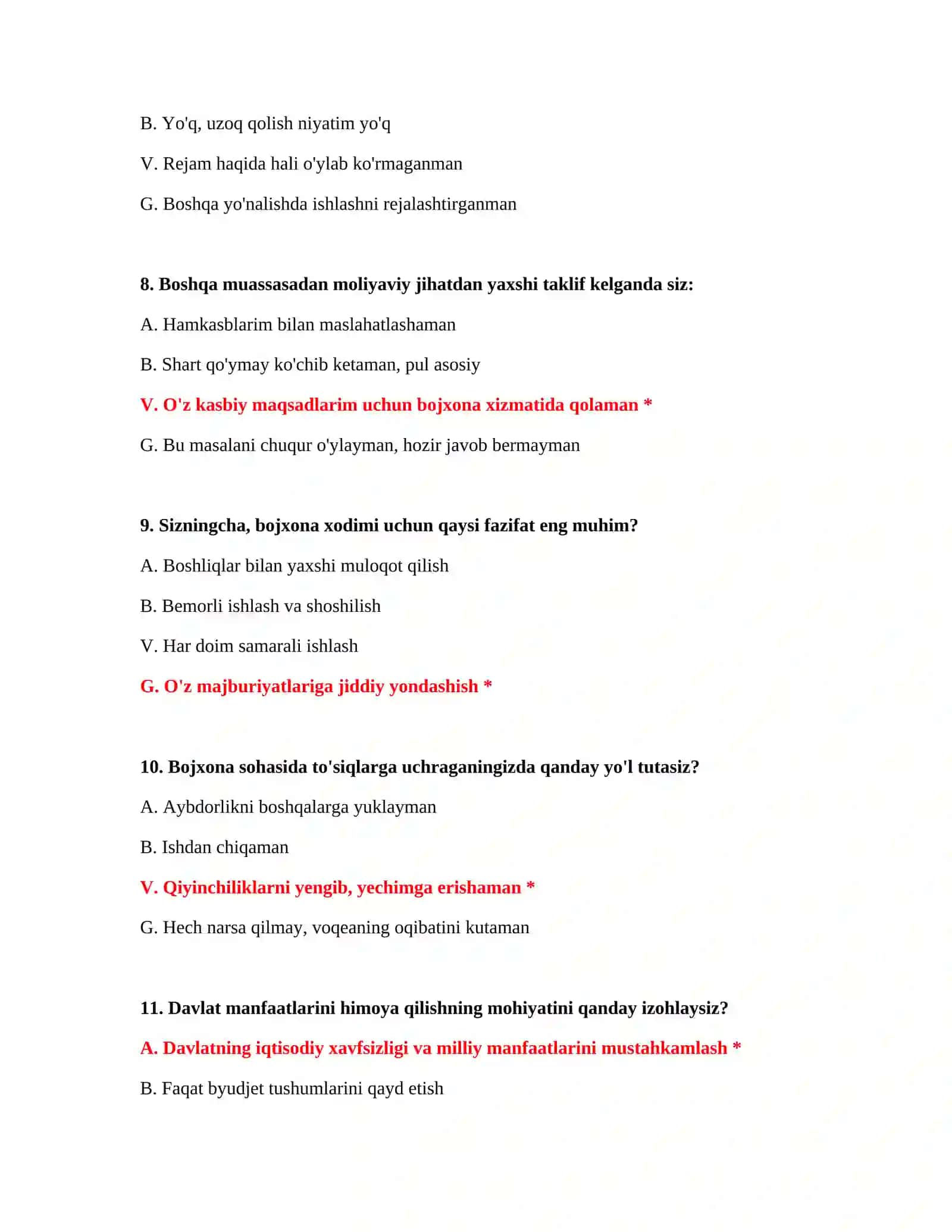 PSIXOLOGIK TAYYORGARLIK BOJXONA TESTLARI 4