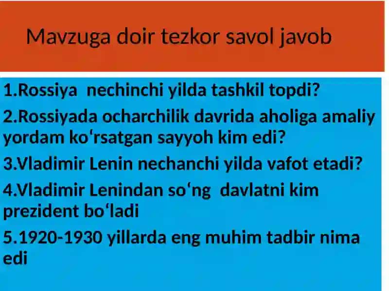 SSSRning tashkil topishi 4