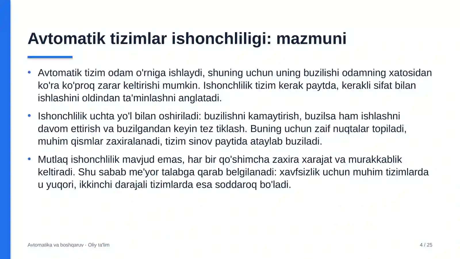 bolalar shifoxonalarida avtomatik tizimlarning ishonchliligini ta'minlash 3747 4