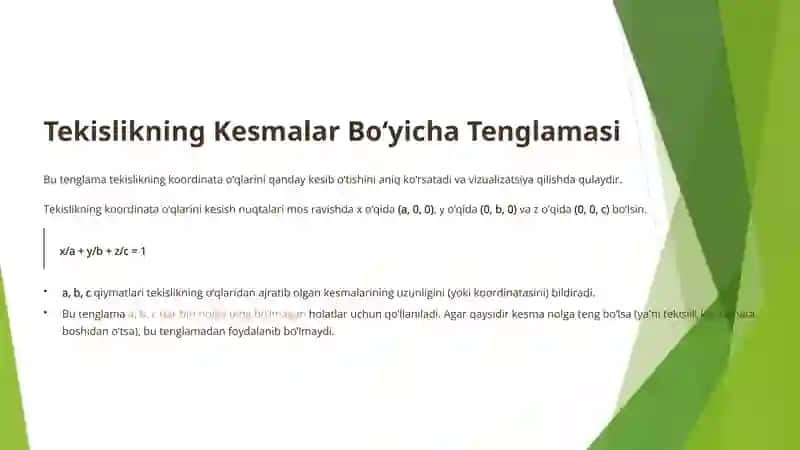 FAZODA TEKISLIK TENGLAMALARI 4