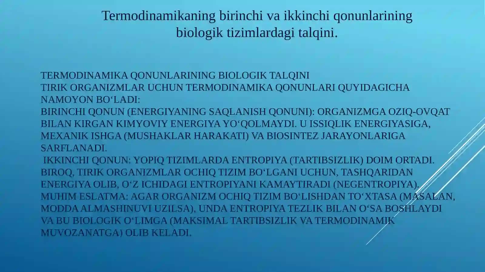 TIBBIY VA BIOLOGIK FIZIKA 4