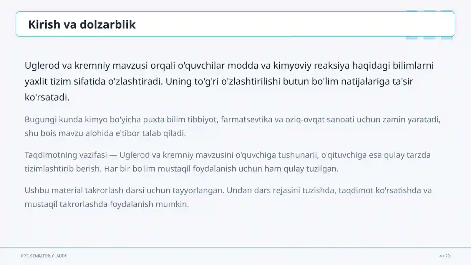 Uglerod va kremniy (9-sinf) 4