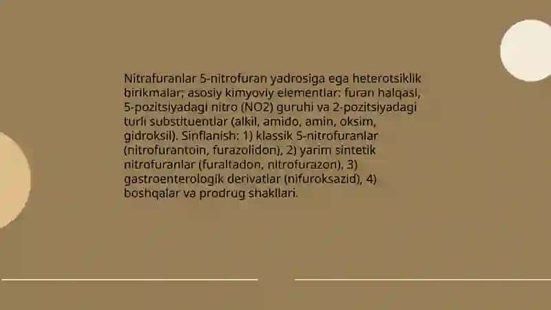 Nitrafuran mahsulotlari farmakologiyasi 4