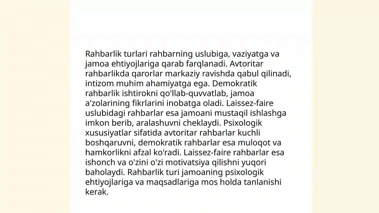 Boshqaruvning psixologik asoslari 4
