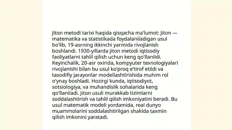 Jiton metodi 4