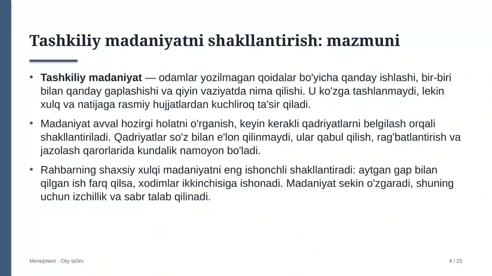 Elektr podstansiyalarida tashkiliy madaniyatni shakllantirish 4