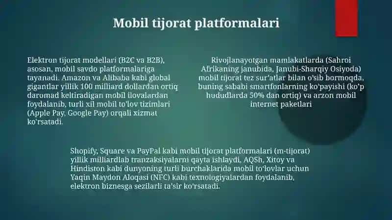 Elektron biznes va Mobil-tijorat 4