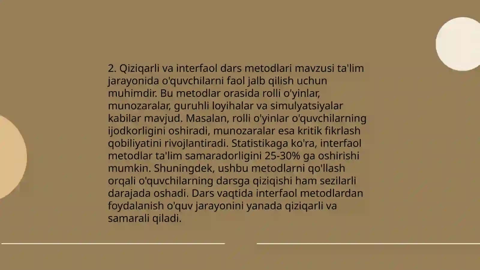 Faol O'quv Mashg'ulotlari va Texnologiyalari 4