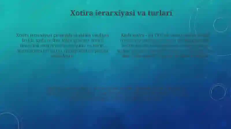 Xotira qurilmalari va ma’lumot uzatish vositalari 4