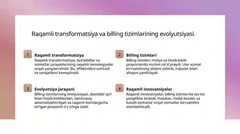 Billing tizimlari 4