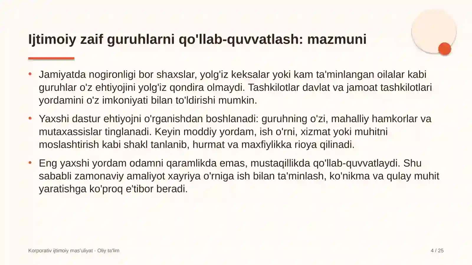 Chegara oldi savdosida ijtimoiy zaif guruhlarni qo'llab-quvvatlash 4