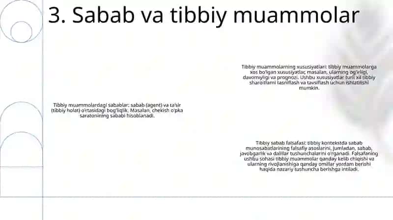 Tibbiy Muammolar Va Ularning Xususiyatlari Falsafa 4
