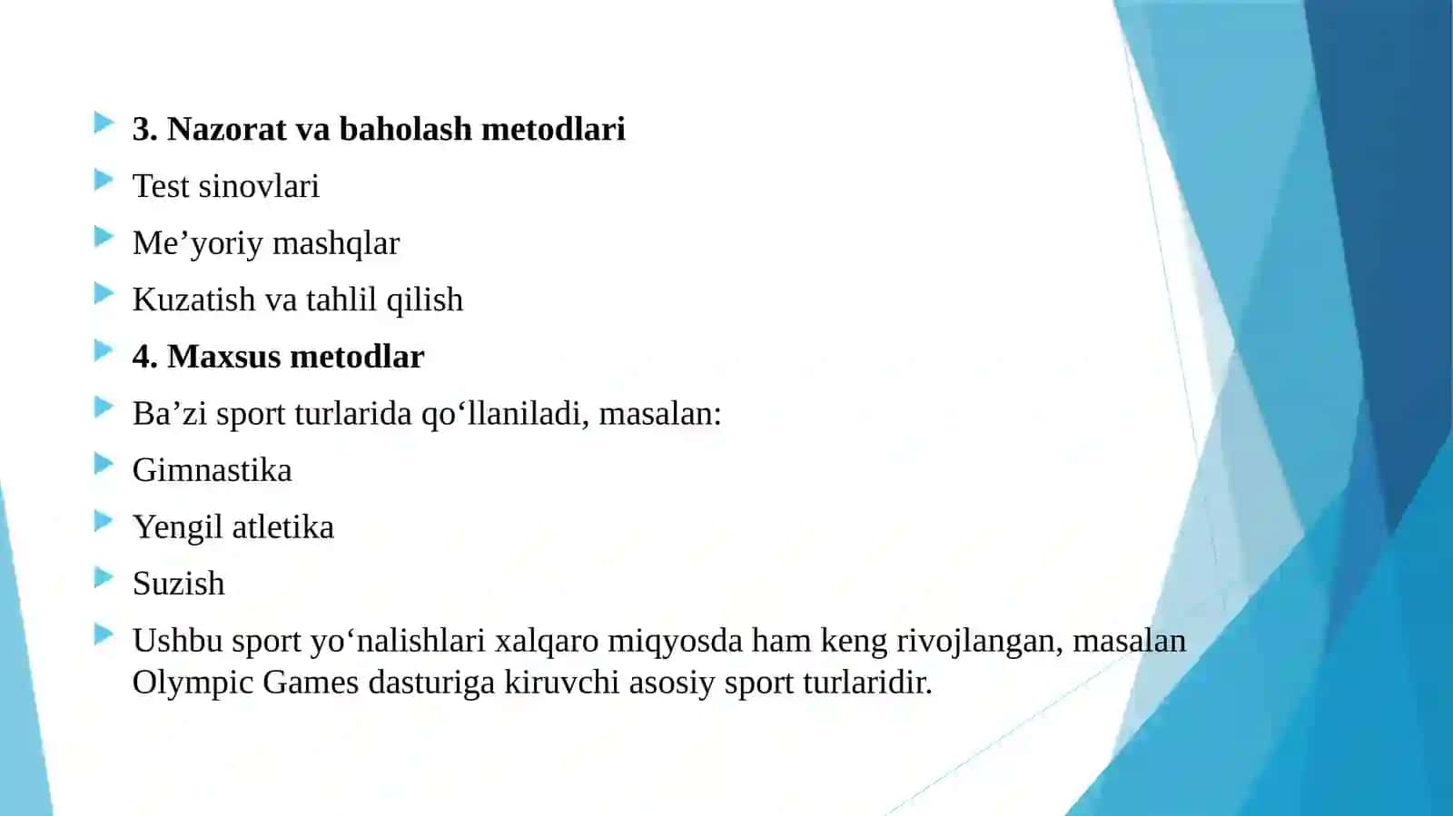 Jismoniytarbiya fanida qo‘llaniladigan metodlar 4