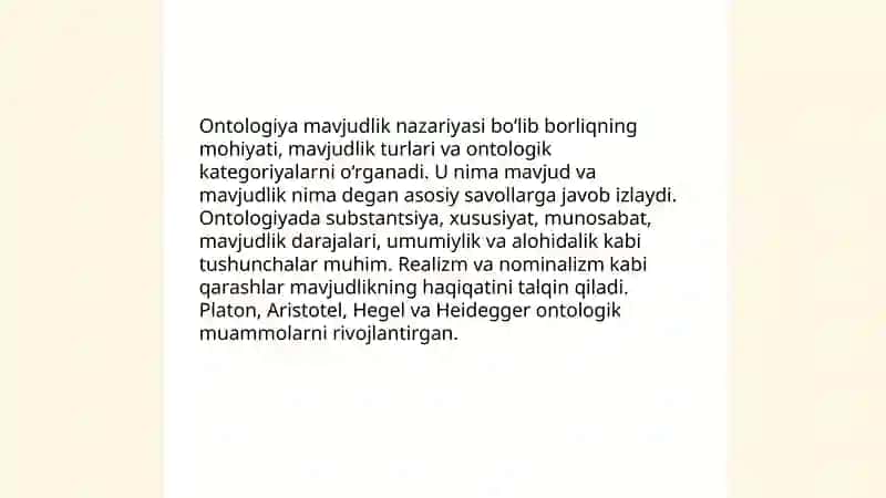 Borliq falsafasi 4