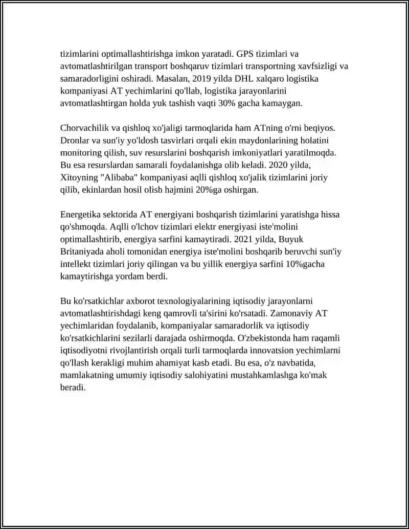 IQTISODIYOTDA AXBOROT KOMMUNIKATSION TEXNALOGIYALARINI O'RNI VA AHAMIYATI 4
