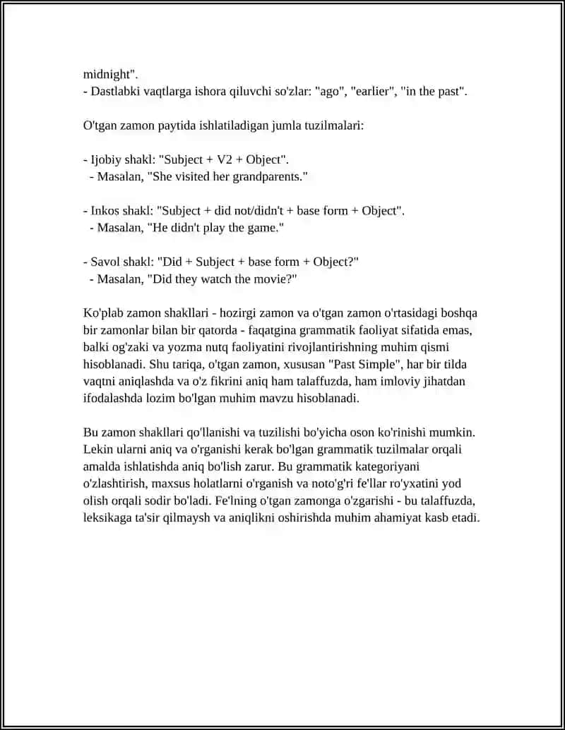 PAST SIMPLE 4