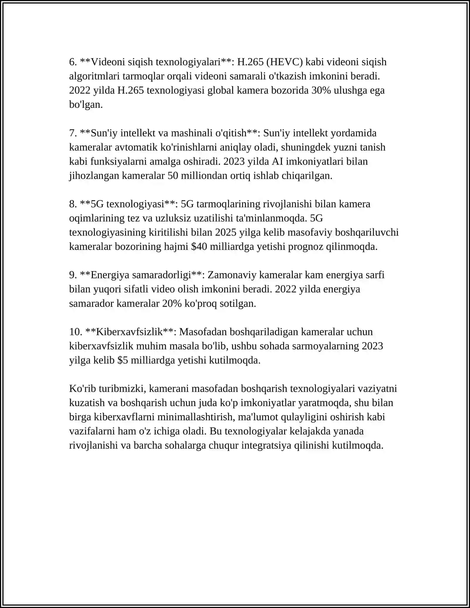 Kamerani masofadan boshqarish texnologiyalari 4