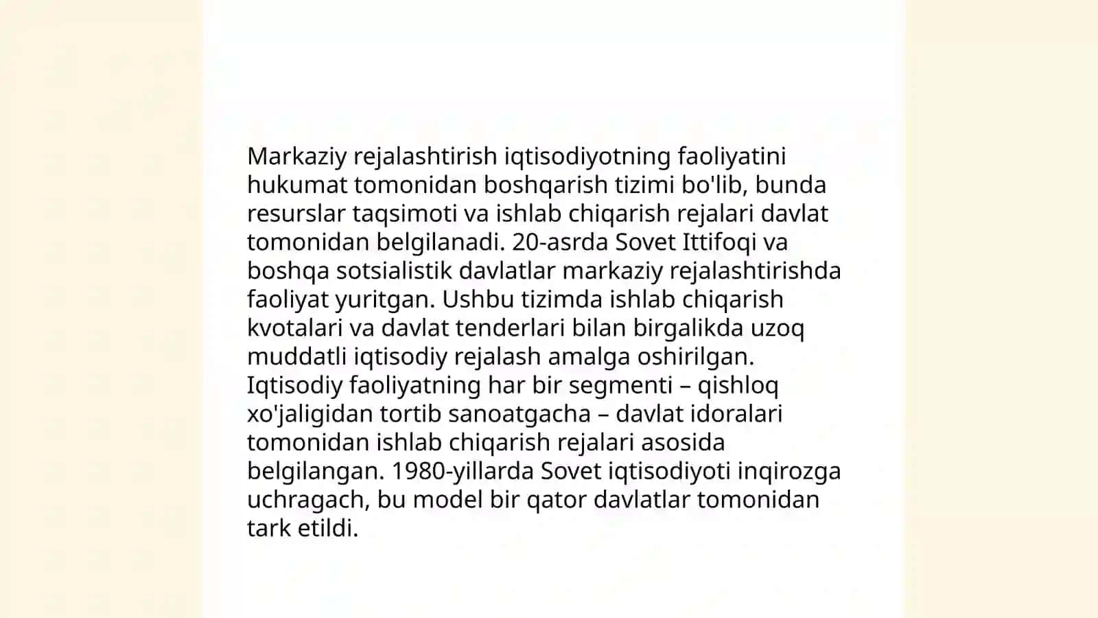 Iqtisodiy tizimlar bo'yicha nazariyalar 4