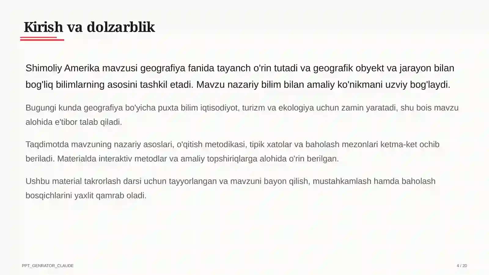 Shimoliy Amerika (7-sinf) 4