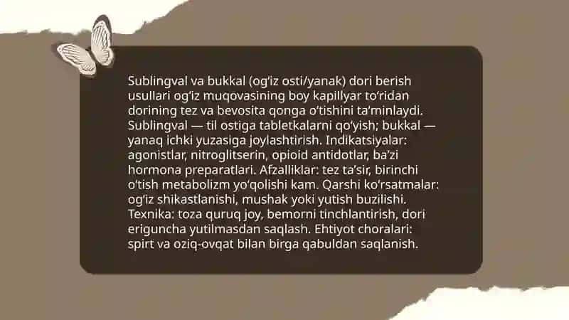 Dori vositalarini qoʼllash usullari 4