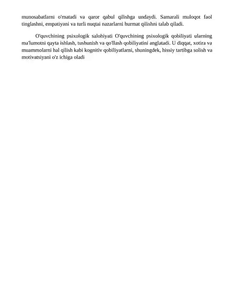 Muloqot Haqida Tushuncha Va TaʼLim Oluvchining Psixologik Qobilyati 4