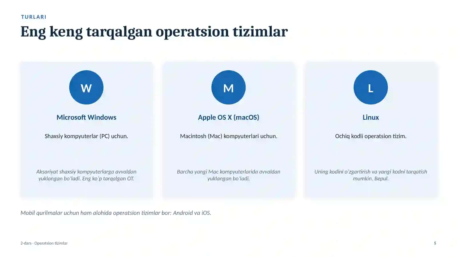 Operatsion tizimlar 4