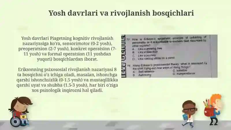 Bolaning yosh va individual xususiyatlarini hisobga olish tamoyili 4