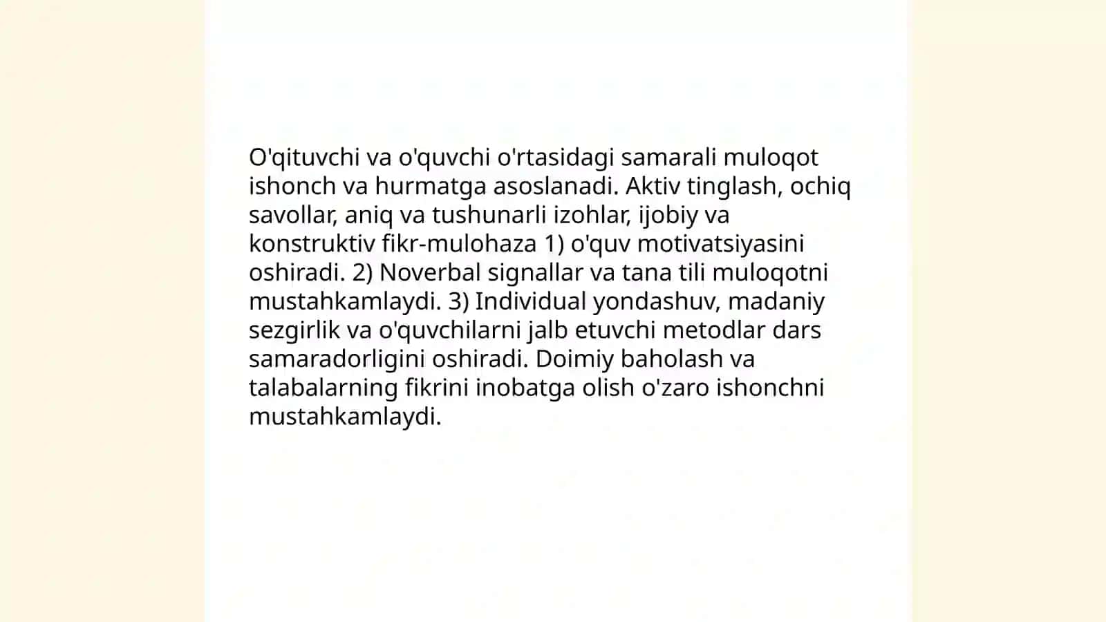 Pedagogik faoliyatda muloqat 4