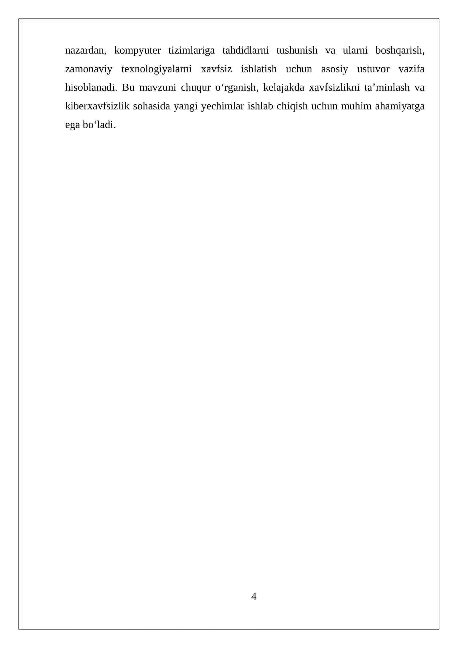 Kompyuter tizimlariga tahdidlar va ularning rivojlanish dinamikasi 4
