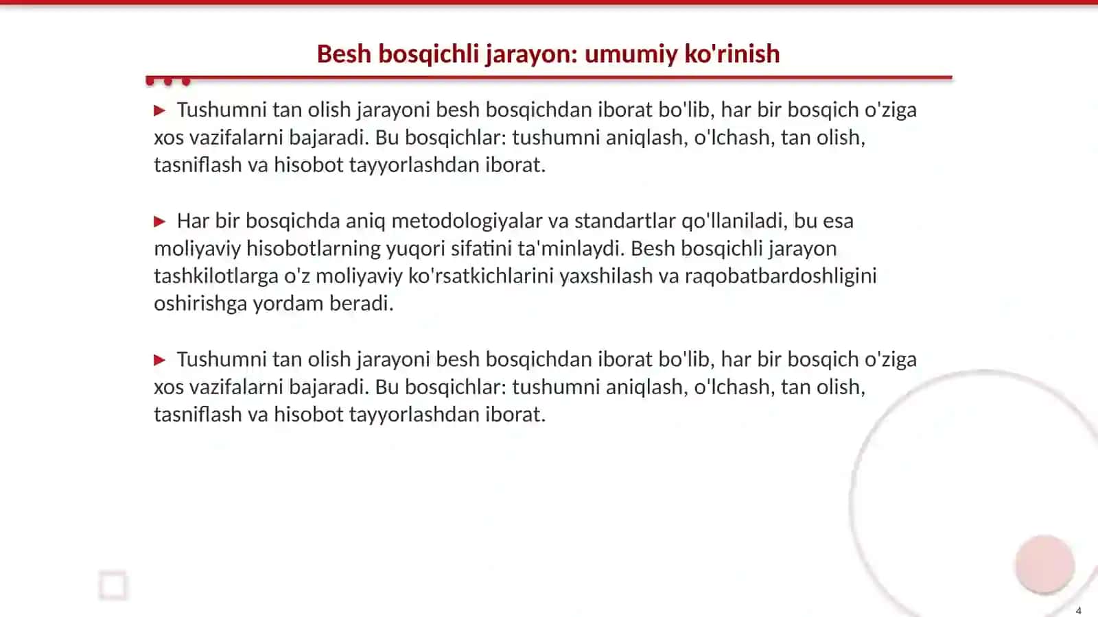 Moliyaviy hisobot Tushumni tan olish: besh bosqichli jarayoni 4