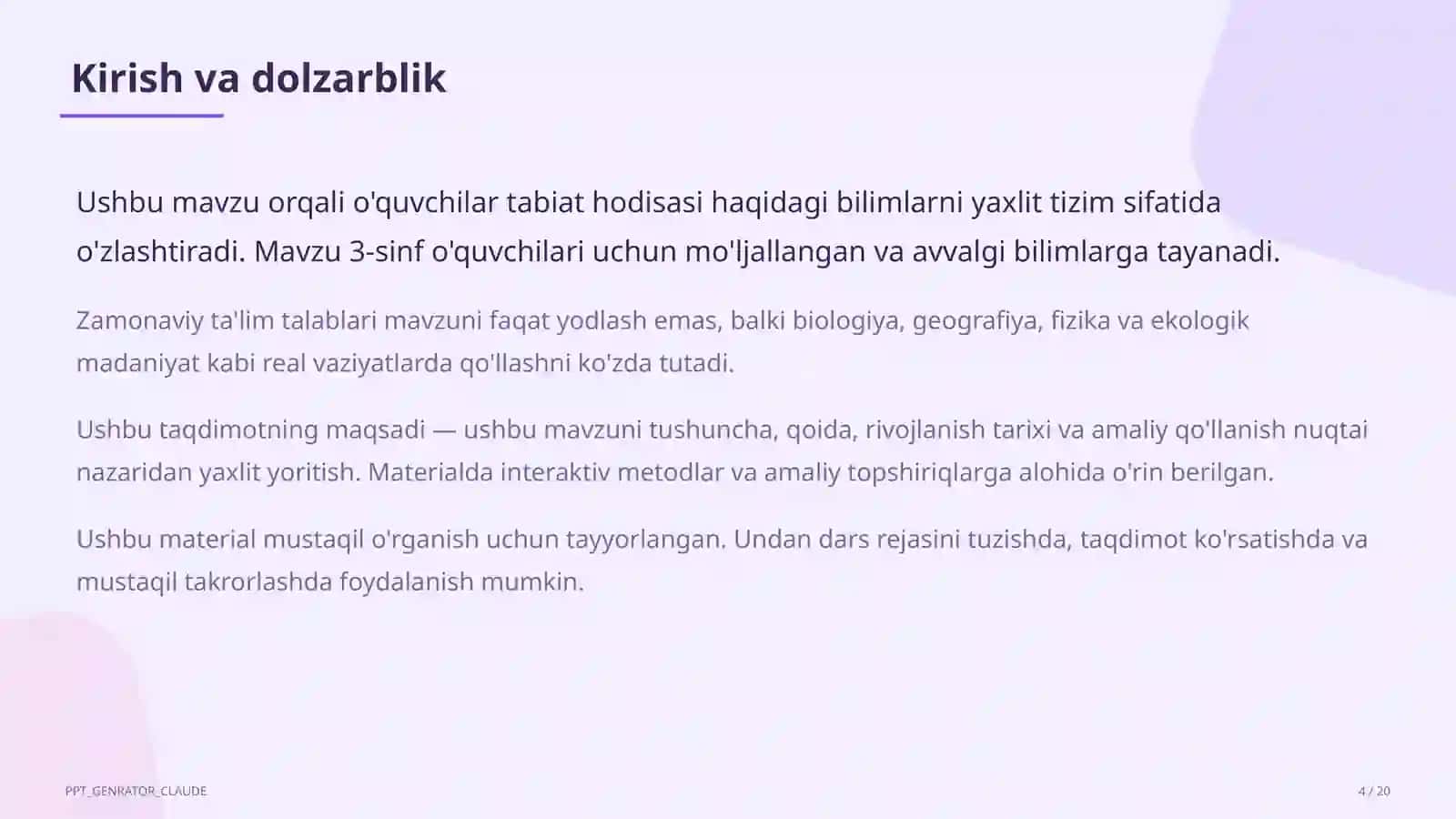 Tabiatshunoslik 4