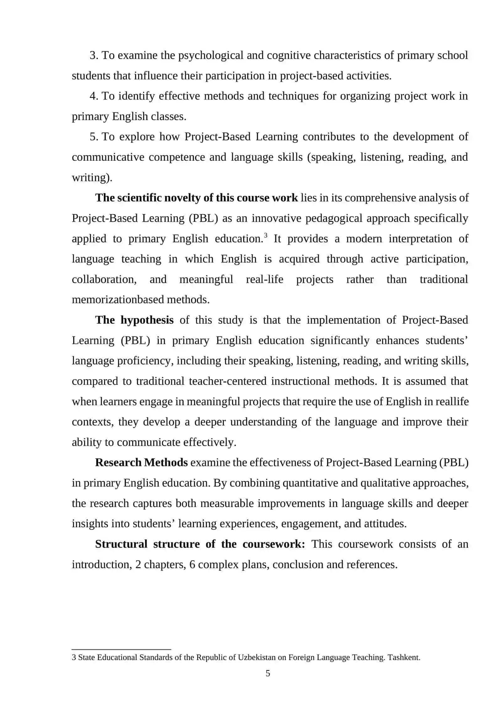 Project-Based Learning in Primary English Education 4