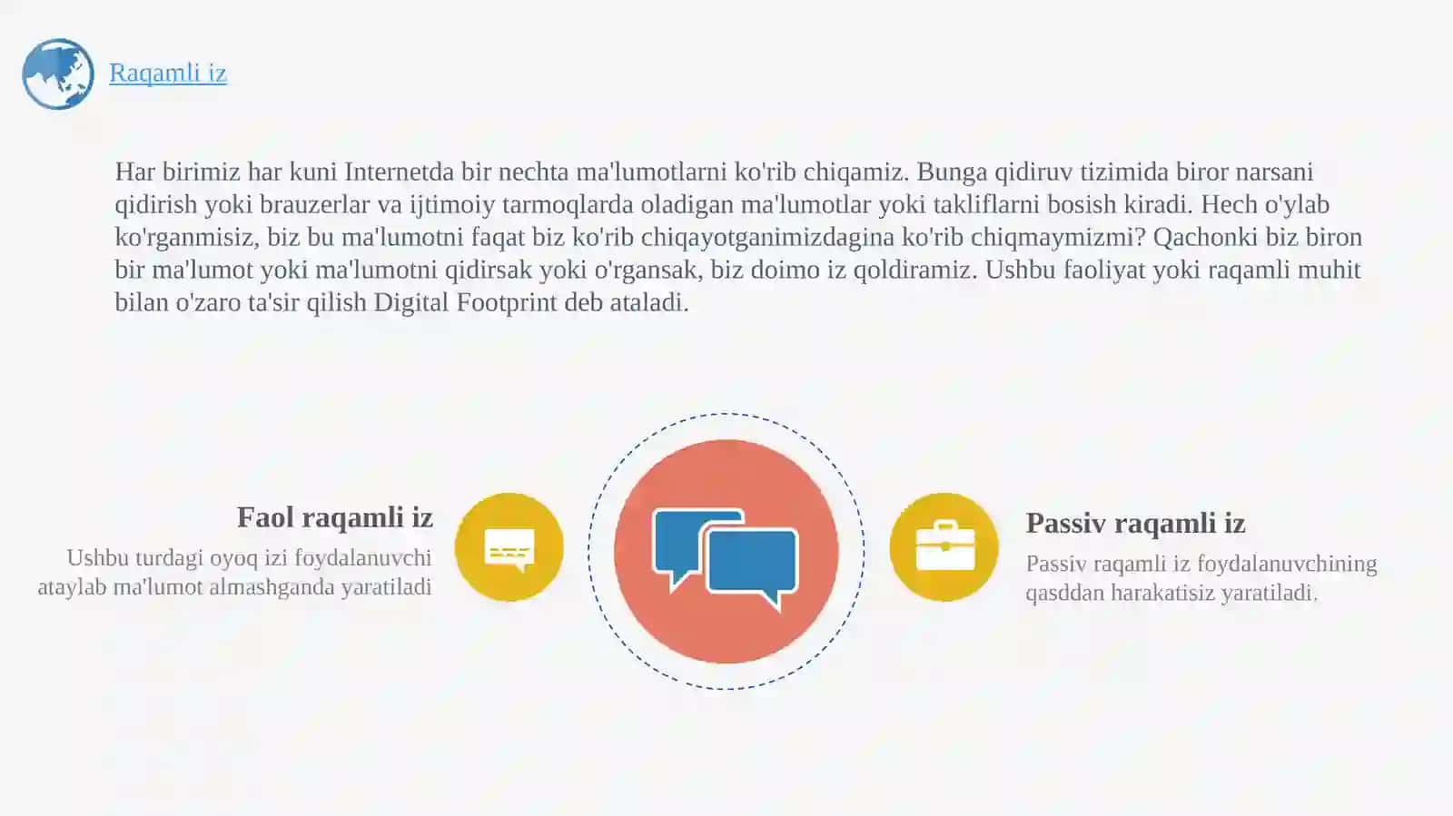 Raqamli iz va uni ta’limda qo’llash 4
